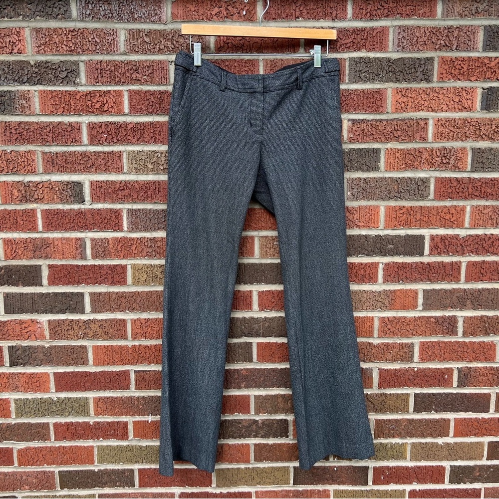 Express Dark Gray Textured Columnist Mid Rise Dre… - image 1